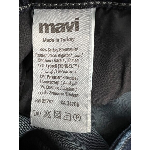 Mavi Mens Zach Straight Leg Jeans Blue 32/32 Denim Mid Rise 5 Pocket Medium Wash - Picture 9 of 14